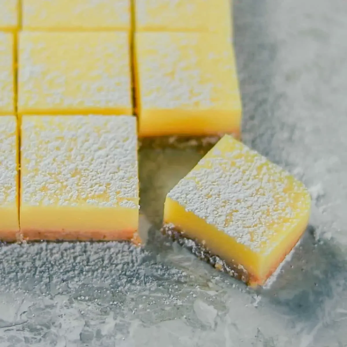 【No Oven】 Easy Lemon Squares Recipe