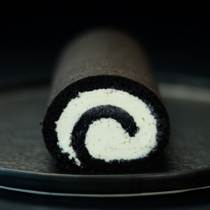 モノクロスイーツ♡ロールケーキのレシピ