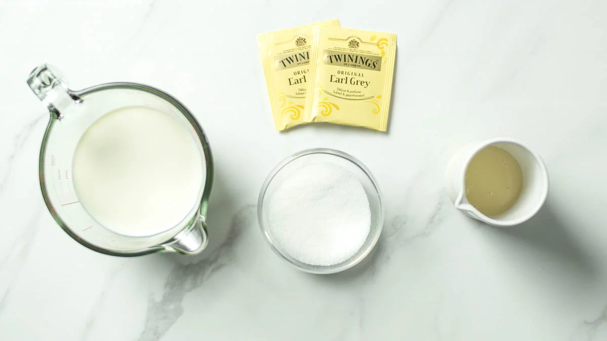Easy Earl Grey Milk Tea Sherbet Ingredients