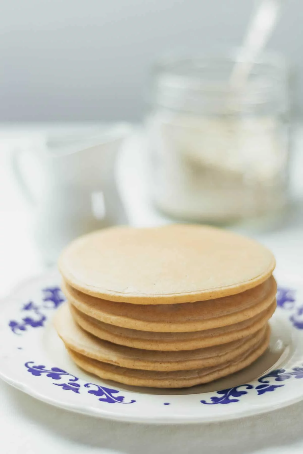 Only 4 Ingredients and Oatmeal Flour Fluffy Pancakes Recipe