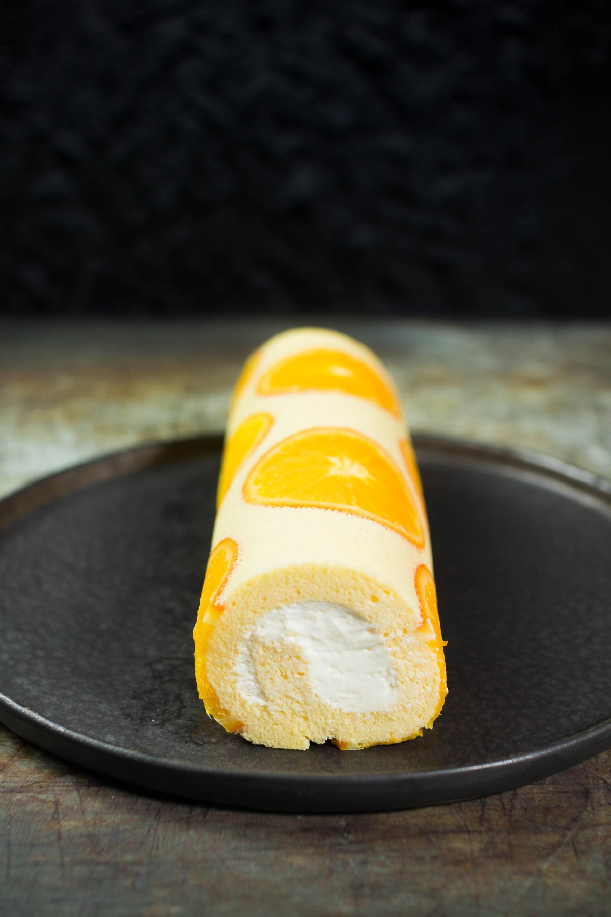 華やかオレンジロールケーキのレシピ
