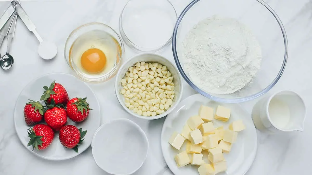Strawberry Scones Recipe Ingredients